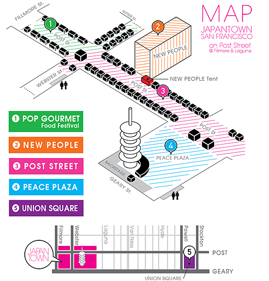 J-POP SUMMIT FESTIVAL: Map