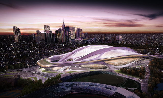 2020 Tokyo Olympics: The Olympic Stadium stands in Tokyo