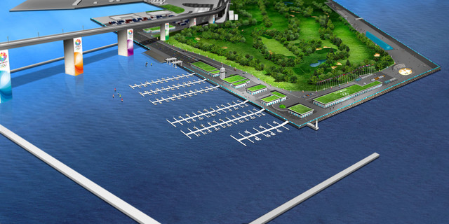 2020 Tokyo Olympics: The Wakasu Olympic Marina in Tokyo