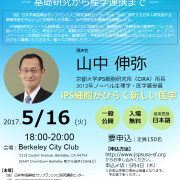 山中伸弥先生講演会~基礎研究から産学連携まで~