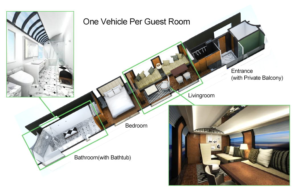 JR West New Sleeper Train Concept Room