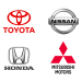 Toyota Motor, Nissan Motor, Honda and Mitsubishi Motors