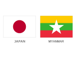 Japan and Myanmar