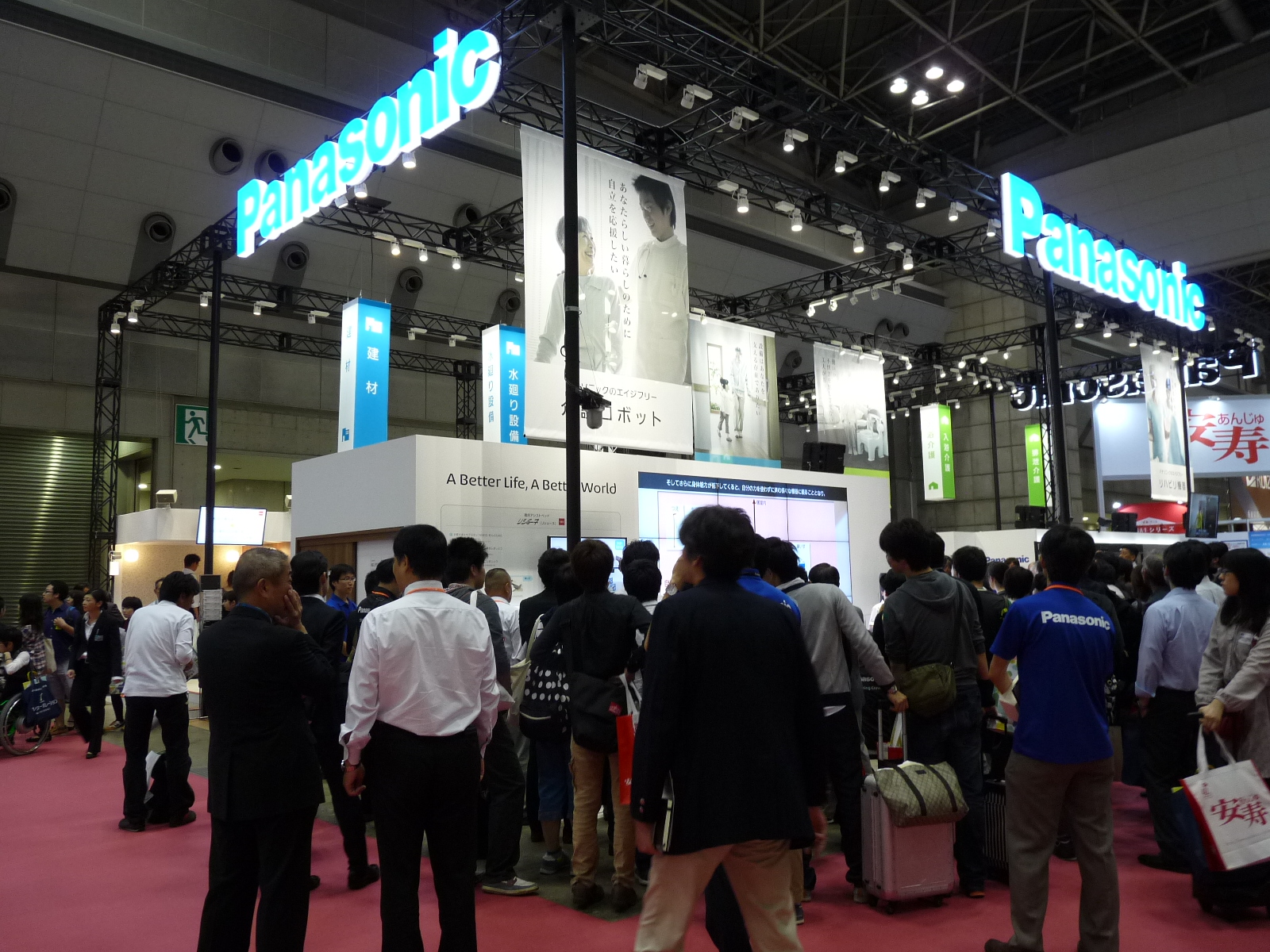 The Panasonic booth is drawing an impressive crowd at H.C.R. 2014.