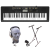 Casio CTK2400 PPK 61-Key Portable Keyboard Package with Samson HP30 Headphones, Stand and Power Supply