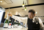 Nanbu-Bijin Brewery’s Awasake Sparkling, left, at Isetan Shinjuku Store.Photographer: Tomohiro Ohsumi/Bloomberg