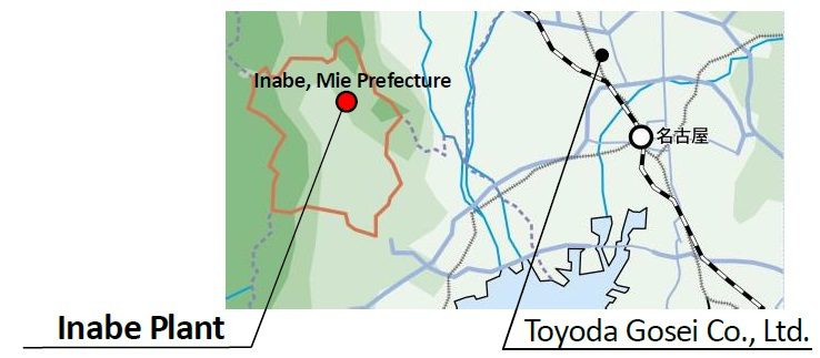 Location of Inabe Plant