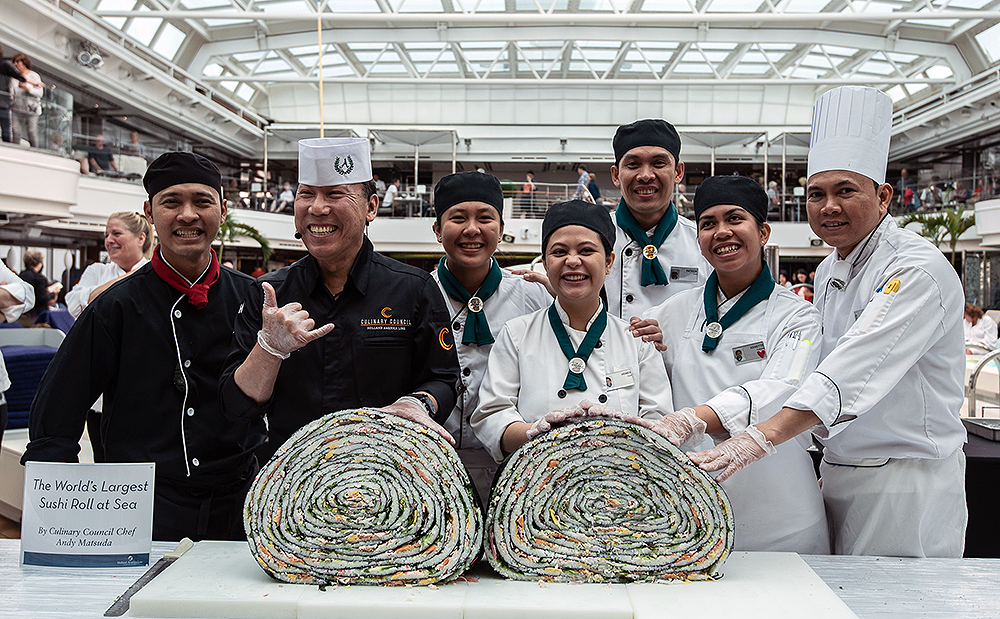 Largest Sushi Roll at Sea Created by Holland America Line 01