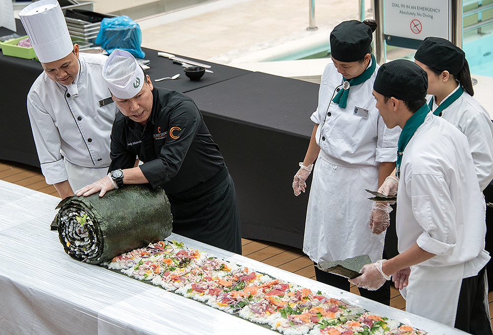 Largest Sushi Roll at Sea Created by Holland America Line 03