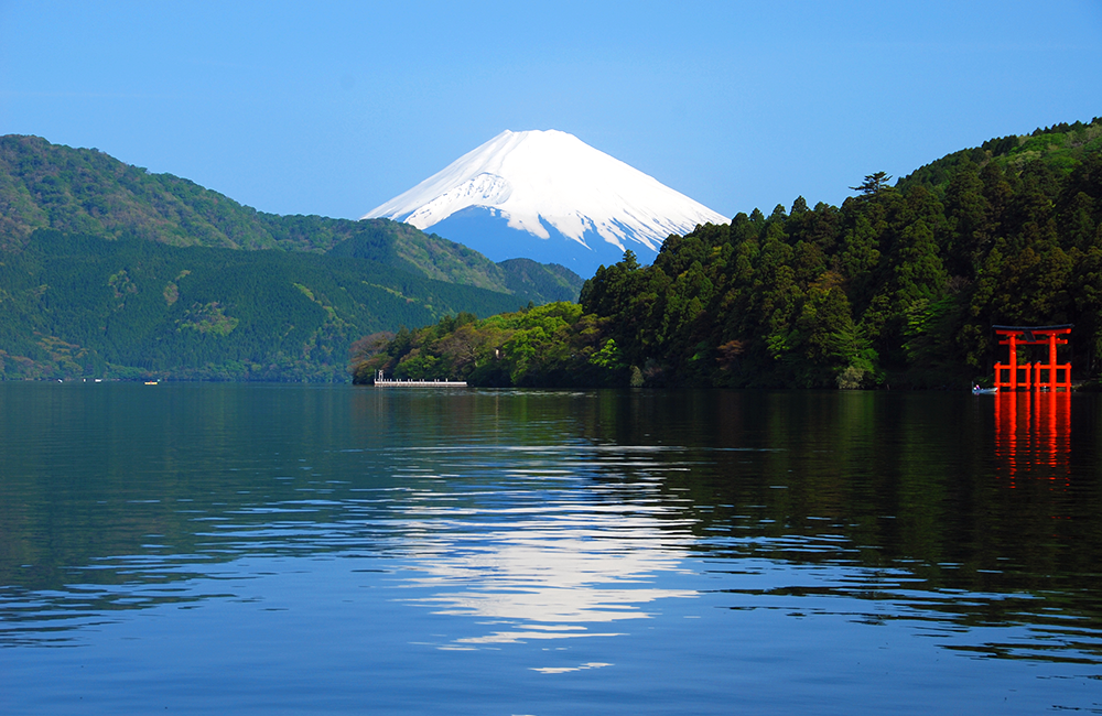 Lake Ashi and Mt. Fuji in Hakone