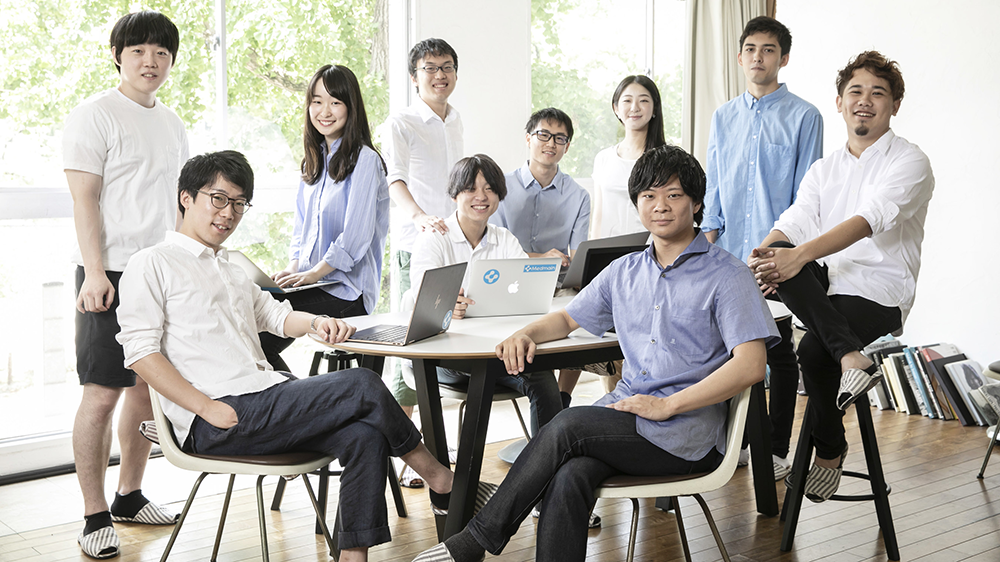 Medmain Team and Osamu Iizuka, CEO (Center).